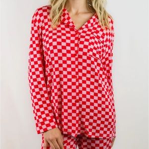 NWT In My Sundays Pajamas - Mallory Ervin - Checkered - Medium